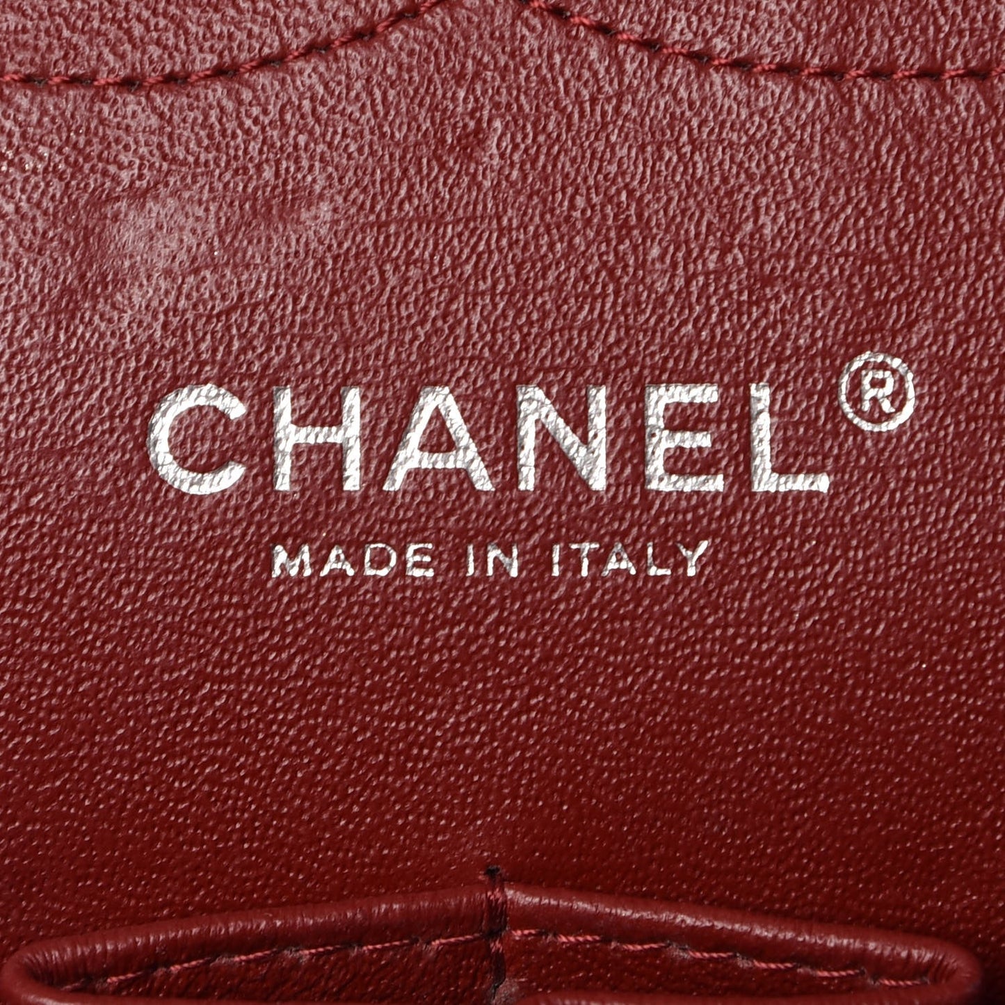 Caviar Quilted Jumbo Double Flap Burgundy