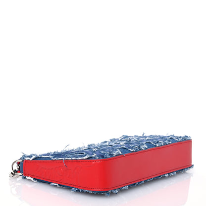 Christian Louboutin Denim Loubila Chain Hybrid Crossbody Blue 4 of 10