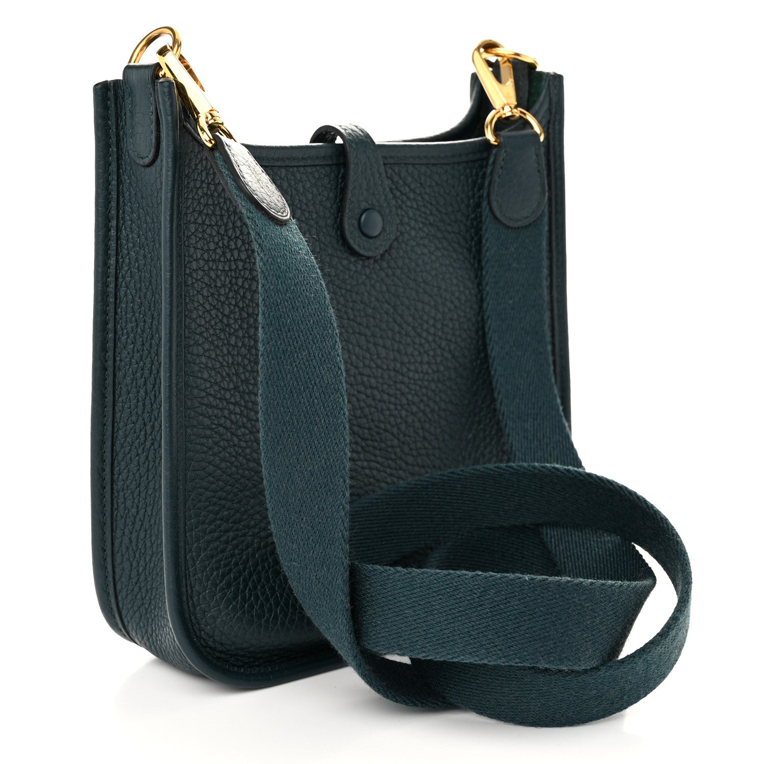 Hermes Taurillon Clemence Amazone Evelyne TPM Vert Cypress 3 of 11