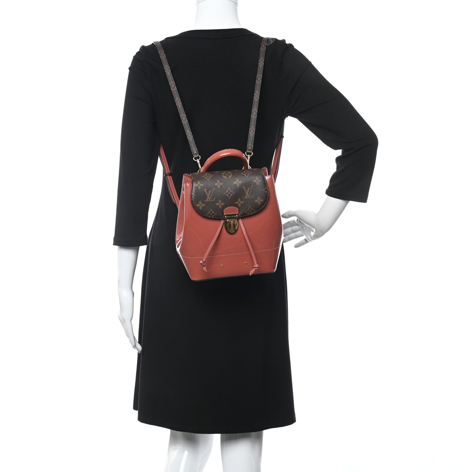Louis Vuitton Patent Monogram Hot Springs Backpack Vieux Rose 3 of 10