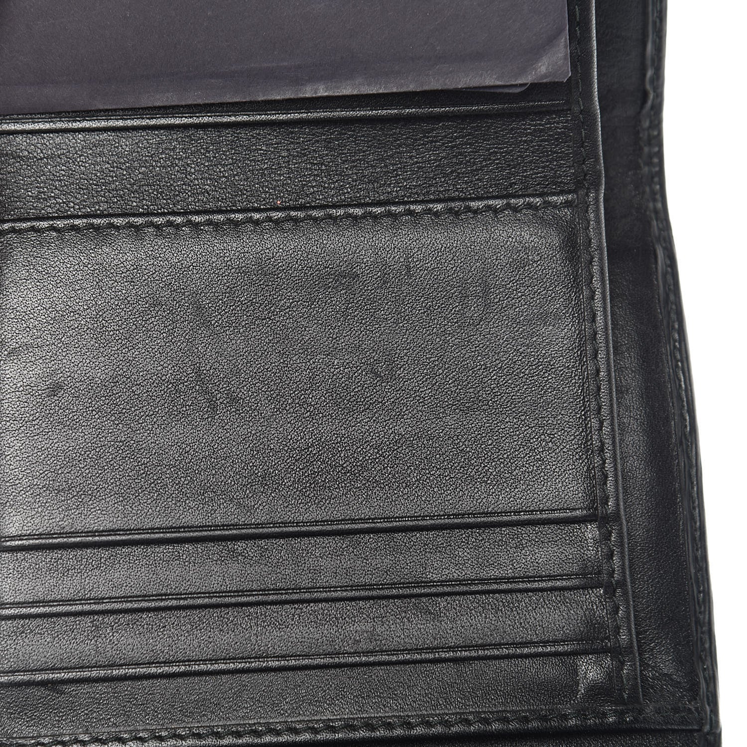 Prada Vitello Move Tri-Fold Compact Wallet Black 8 of 8