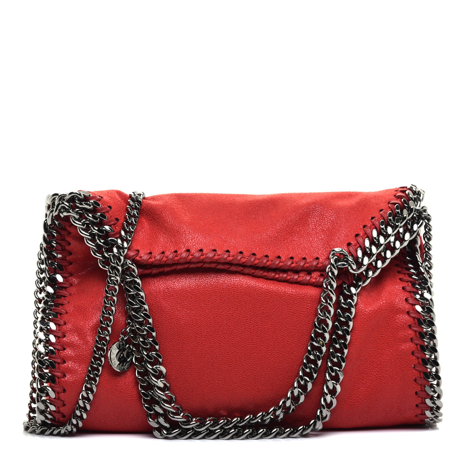Stella McCartney Shaggy Deer Mini Falabella Fold Over Tote Lipstick 1 of 10