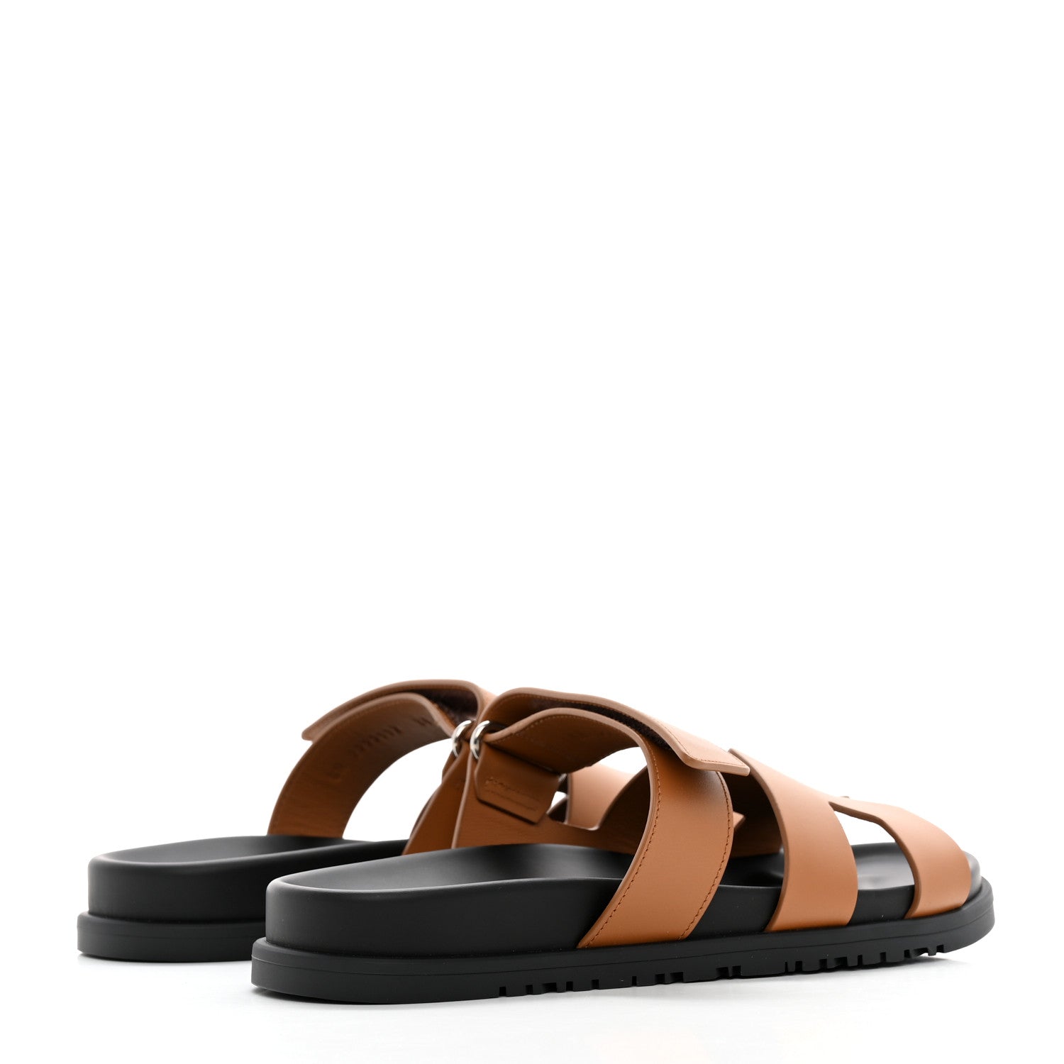 Hermes Calfskin Womens Chypre Sandals 38 Naturel 4 of 9