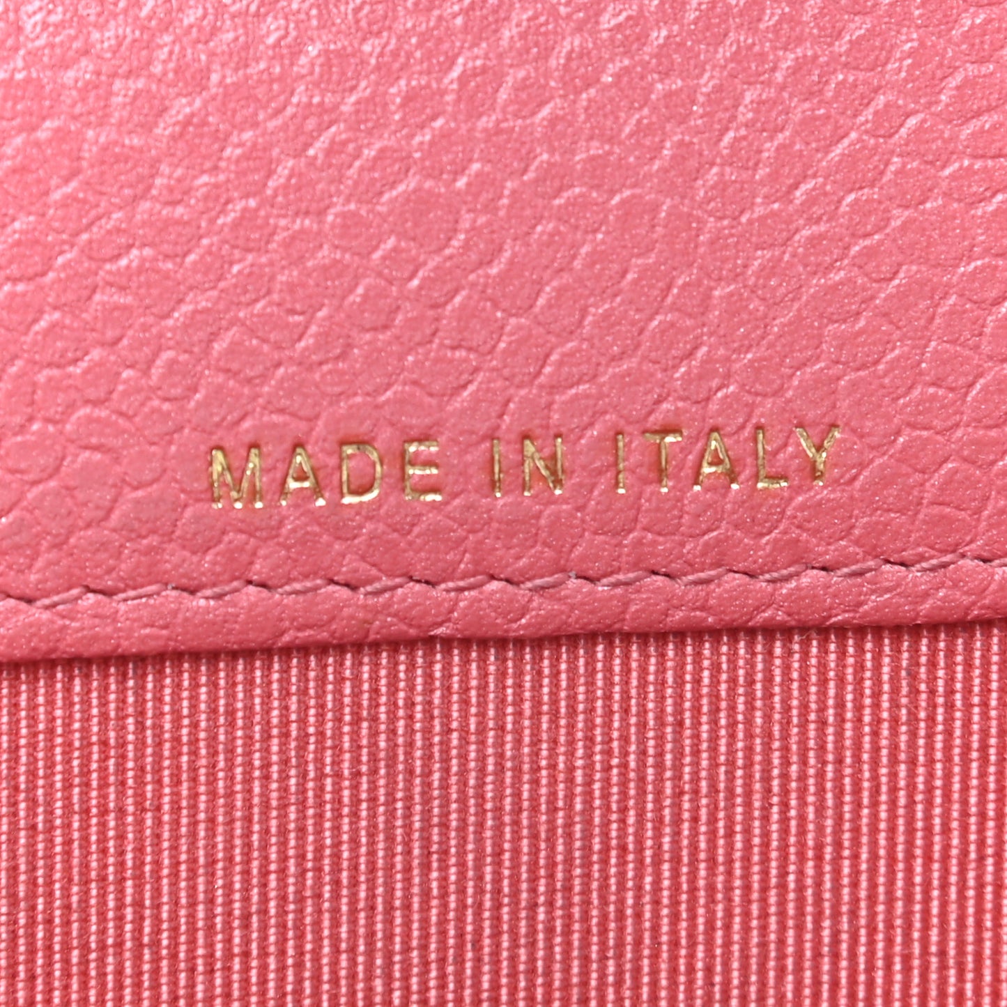 Caviar Quilted Flap Card Holder Wallet Pink