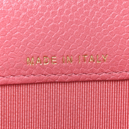 Chanel Caviar Quilted Flap Card Holder Wallet Pink 7 of 9