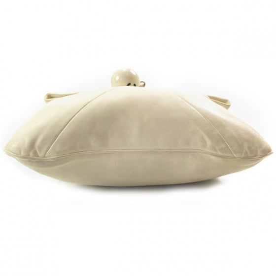 Chanel Lambskin Coco Ball Fold Over Bag Ivory 4 of 12