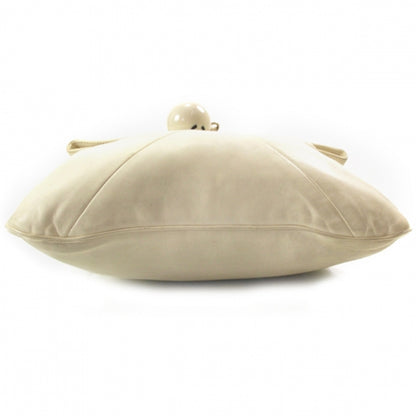 Chanel Lambskin Coco Ball Fold Over Bag Ivory 4 of 12