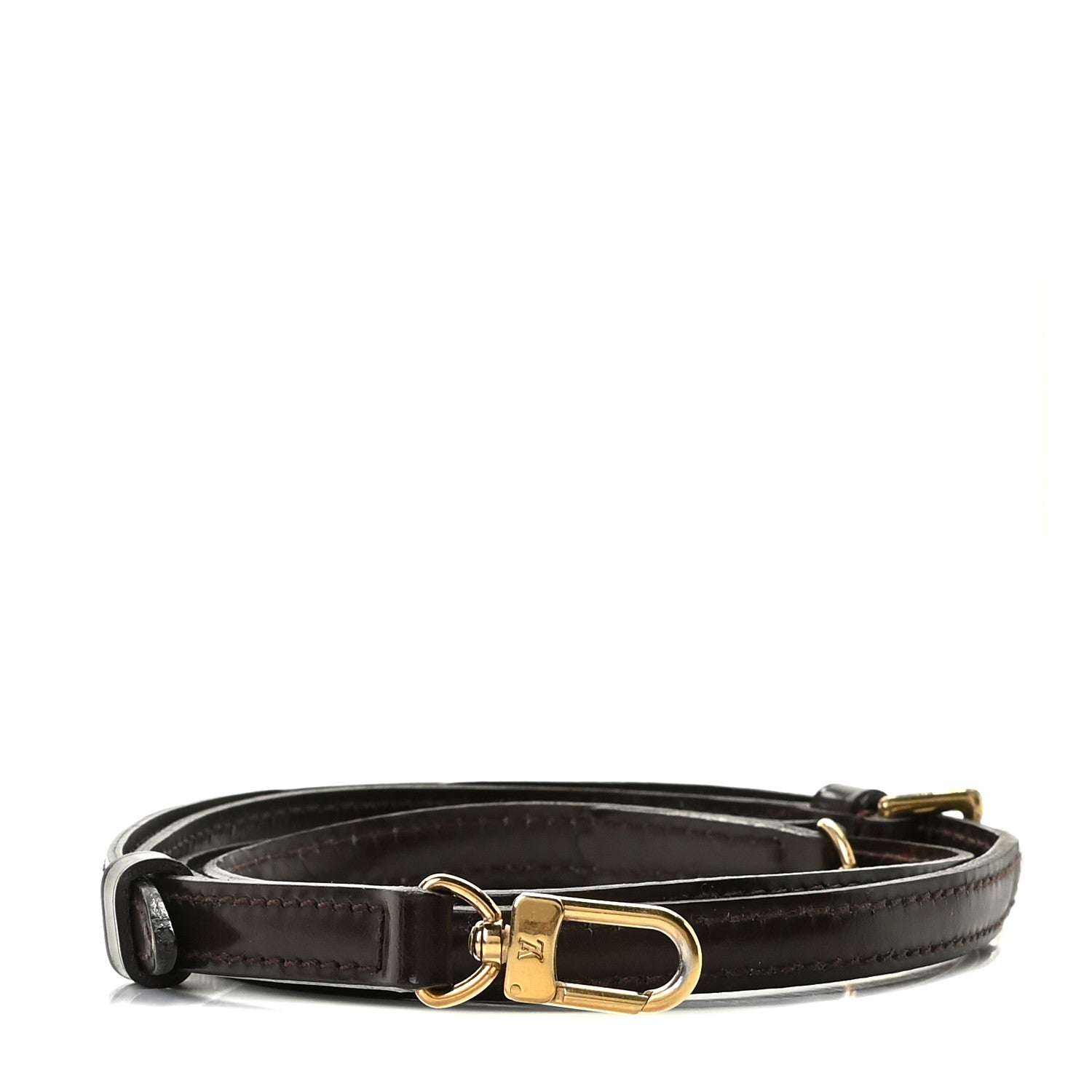 Louis Vuitton Calfskin 16mm Adjustable Shoulder Strap Brown 1 of 5