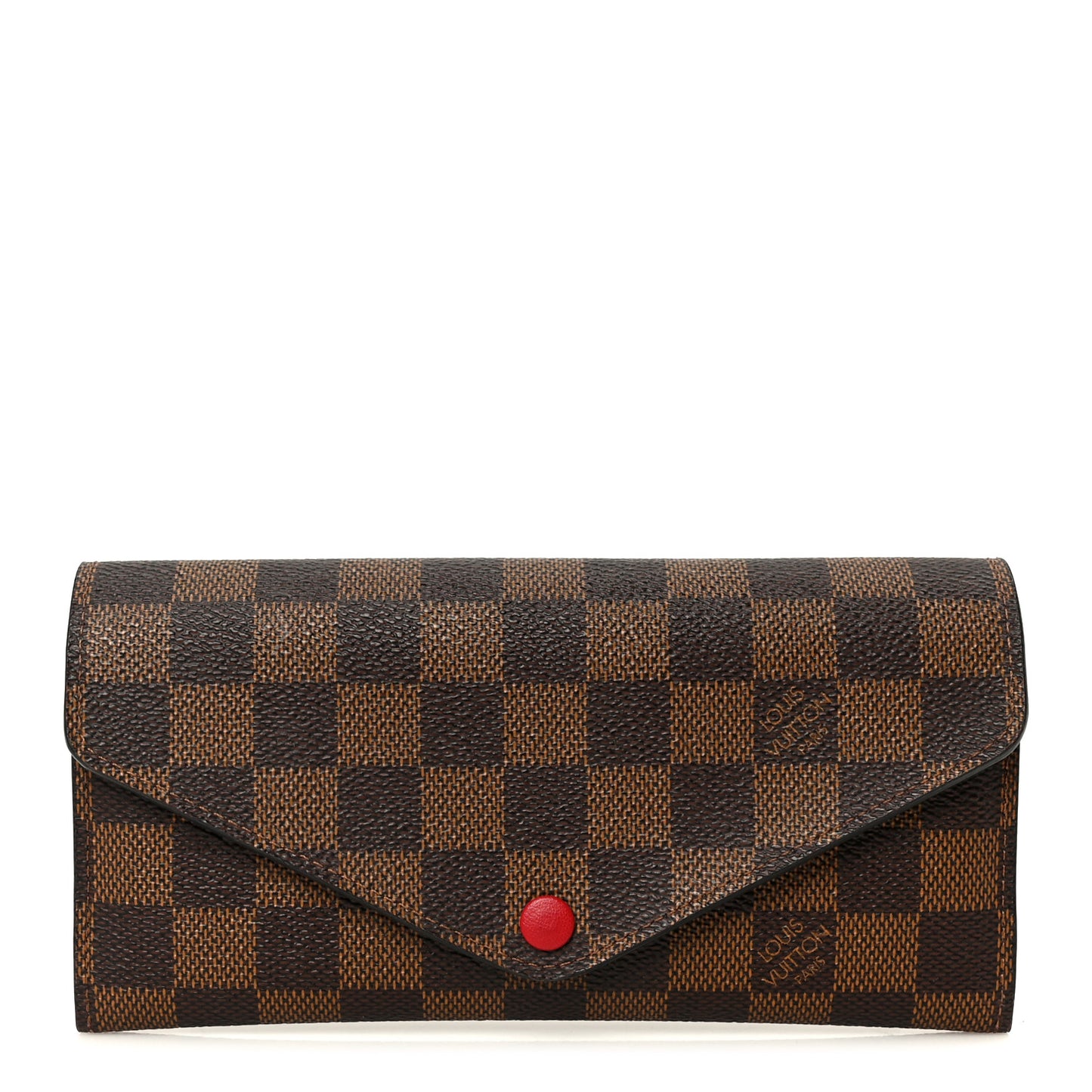 Damier Ebene Josephine Wallet Red
