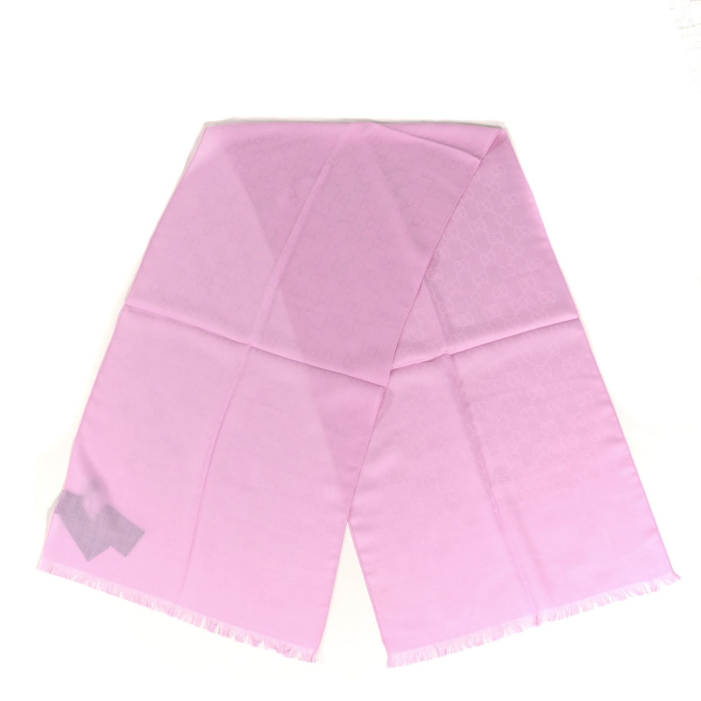 Wool Silk GG Monogram GGNat Scarf Rose