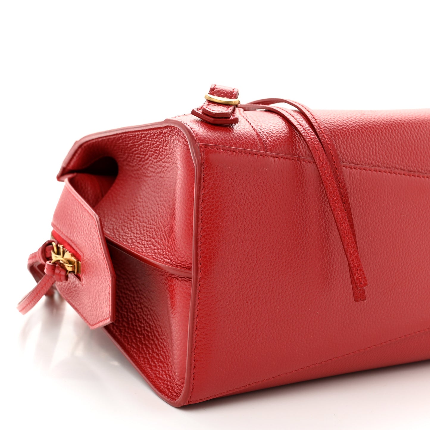 Grained Calfskin Neo Classic Gold Hardware S City Medium Red
