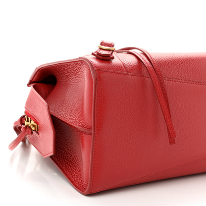 Balenciaga Grained Calfskin Neo Classic Gold Hardware S City Medium Red 9 of 11