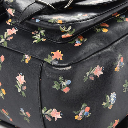 Saint Laurent Calfskin Prairie Flower Printed Festival Backpack Multicolor 14 of 15