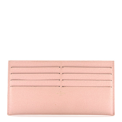Louis Vuitton Calfskin Felicie Card Holder Insert Rose Ballerine 1 of 8