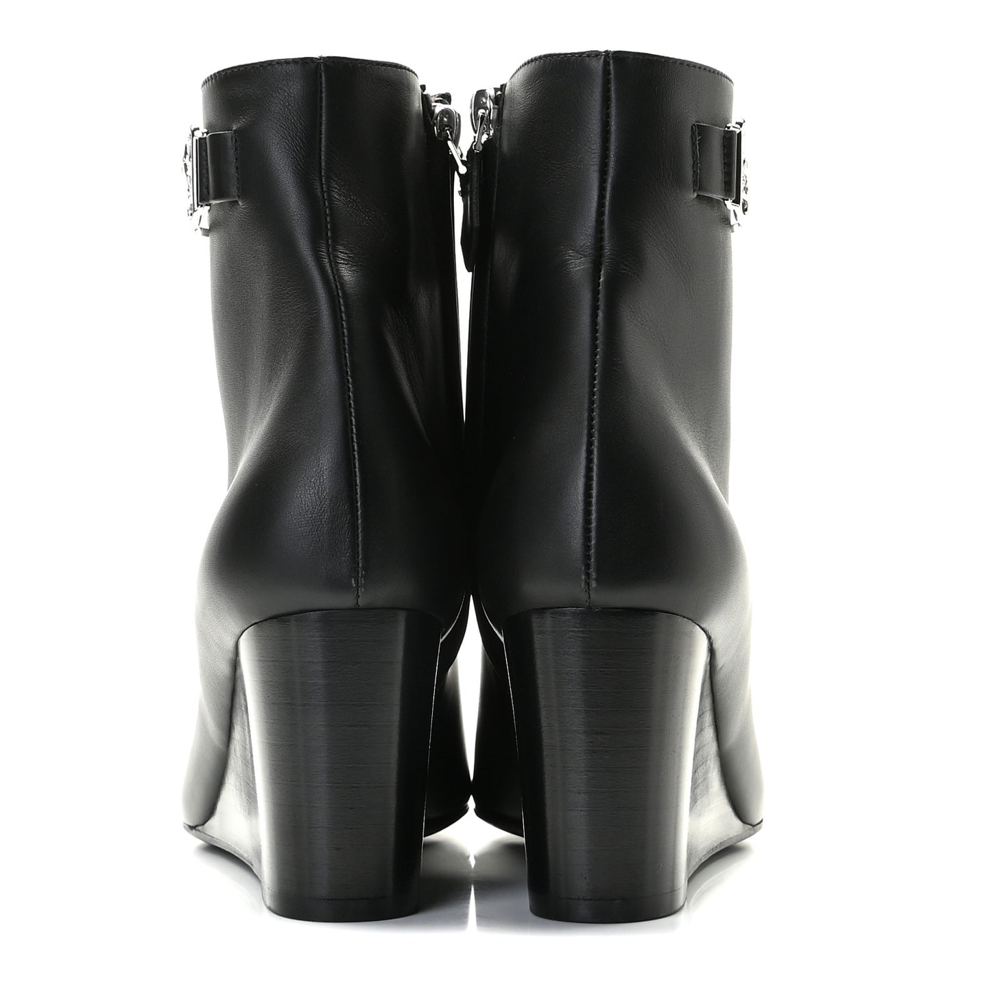 Calfskin Andrene Ankle Boots 36.5 Black