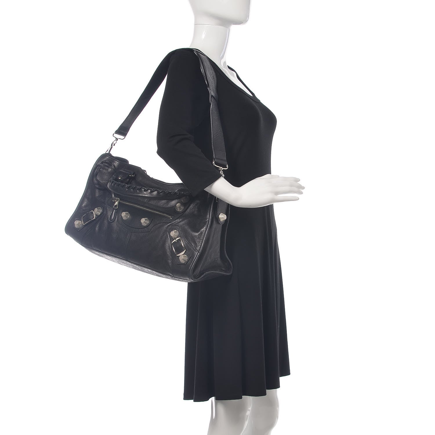 Balenciaga Agneau Giant 21 Silver Hardware Part Time Black 3 of 10