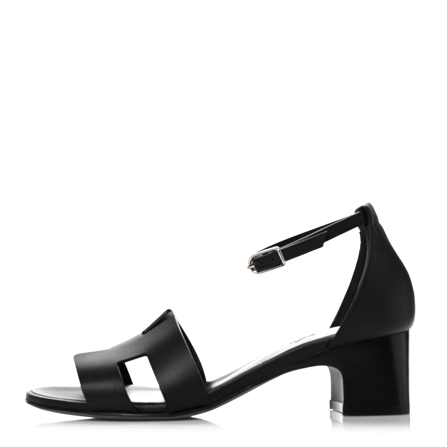 Calfskin Encens 50 Sandals 36 Black