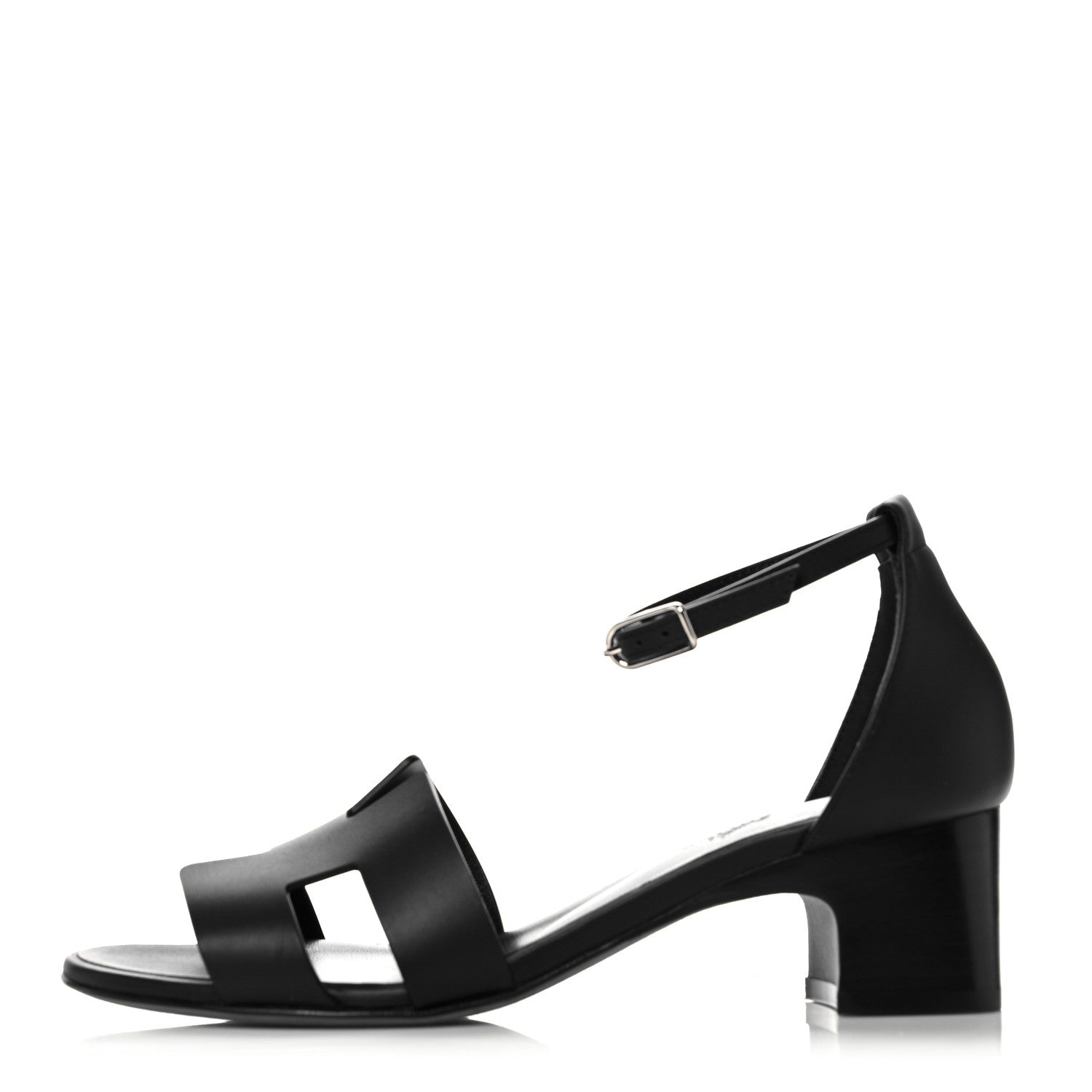 Hermes Calfskin Encens 50 Sandals 36 Black 1 of 9