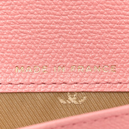 Chanel Grained Calfskin CC Button Long Wallet Pink 7 of 12