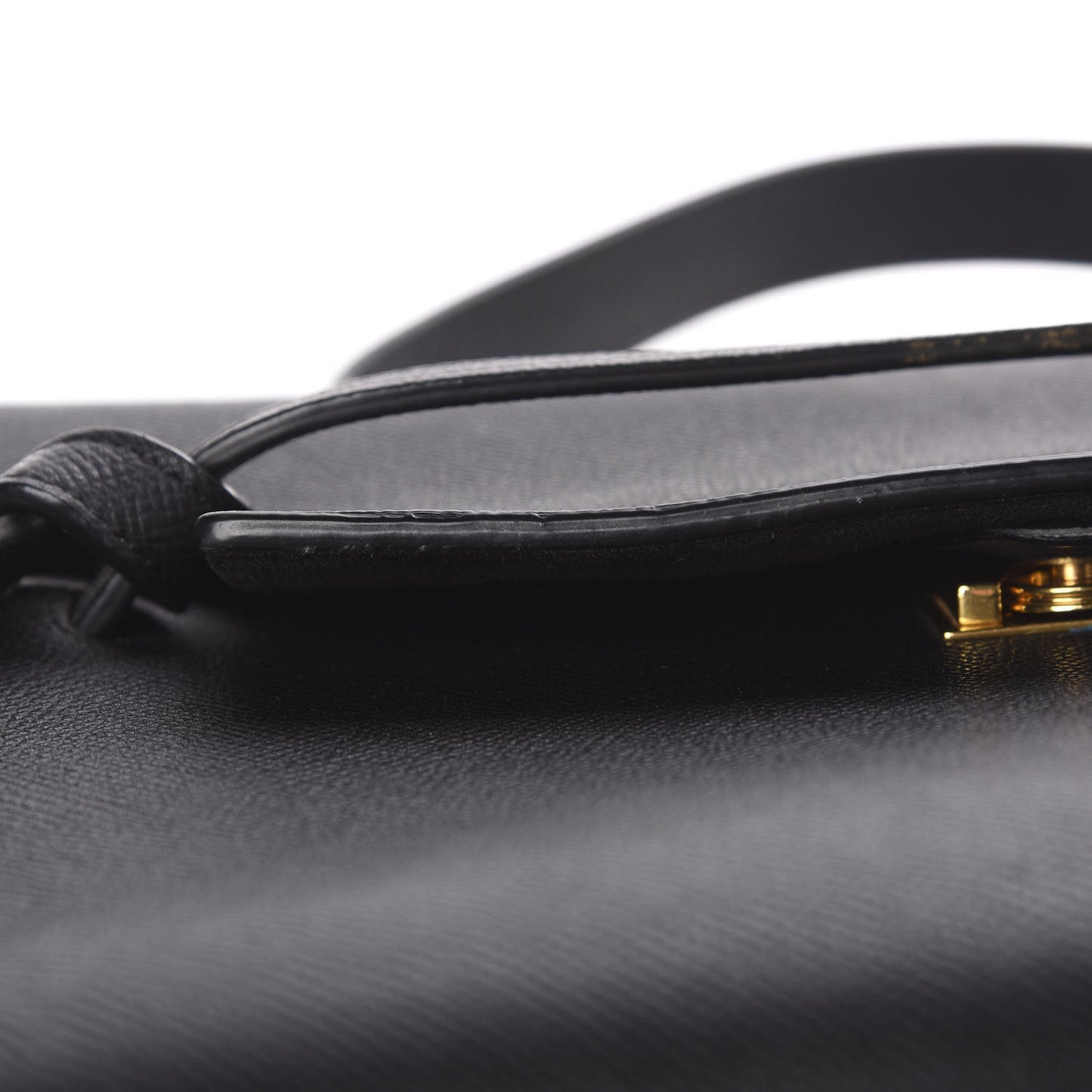 Baby Grained Calfskin Mini Belt Bag Black