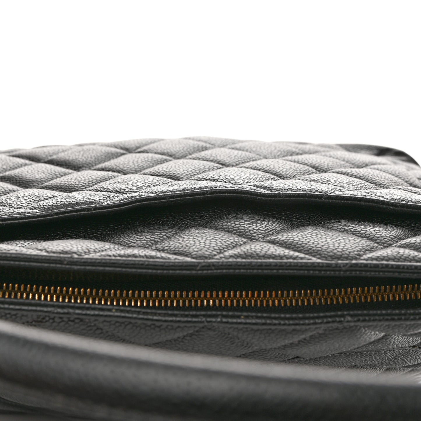 Caviar Quilted Medallion Tote Black