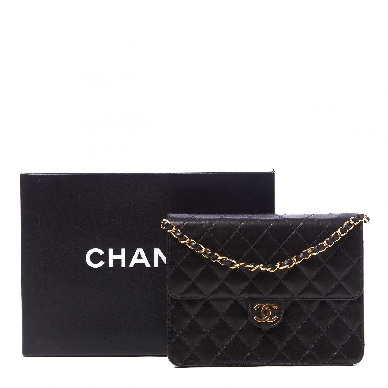 Chanel Lambskin Quilted Small Single Flap Black 10 of 10