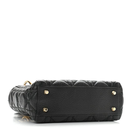 Christian Dior Calfskin Cannage Mini Lady Dior Black 6 of 17