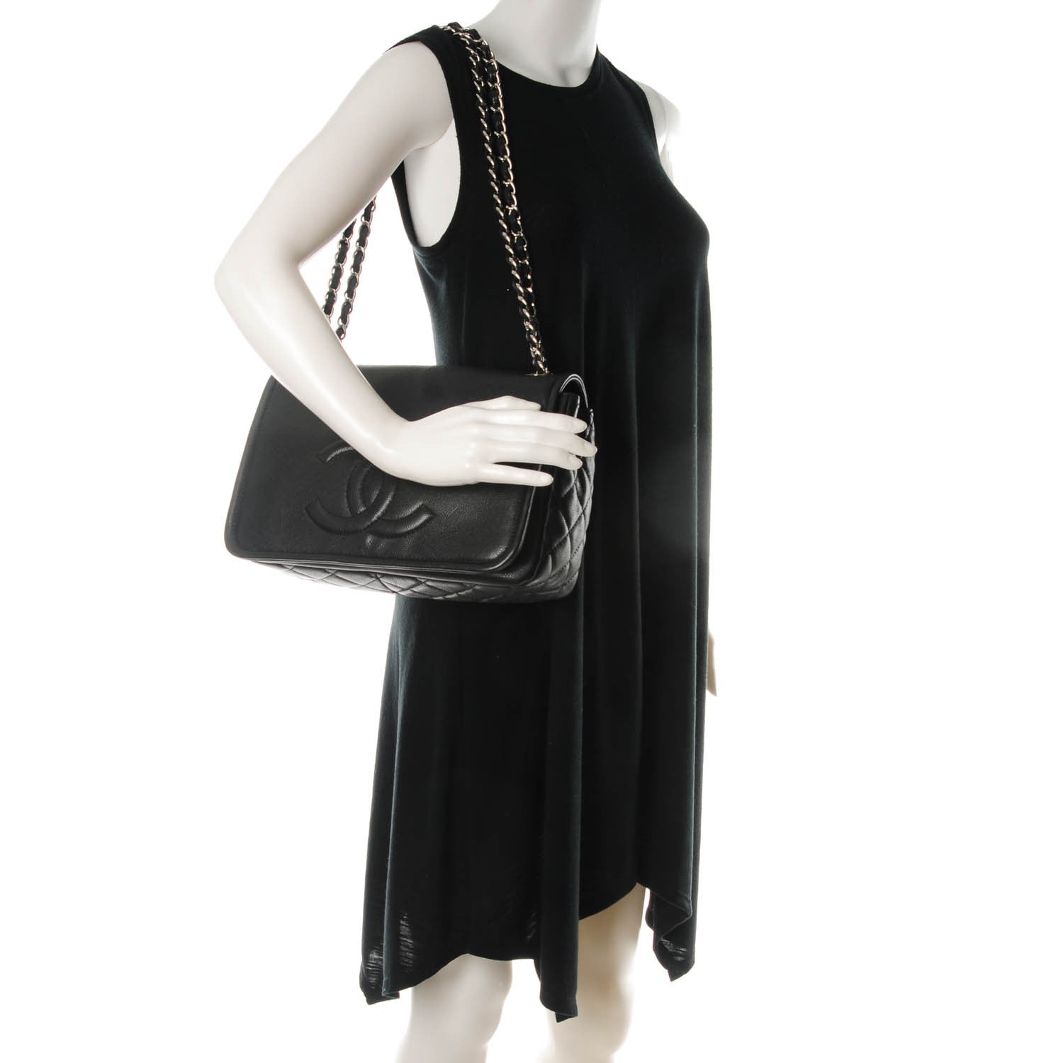 Chanel Caviar Timeless Large Flap Bag Black 2 of 7