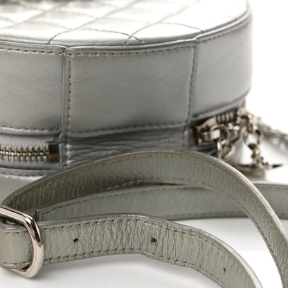 Chanel Metallic Glazed Calfskin Round As Earth Evening Bag Silver 12 of 13