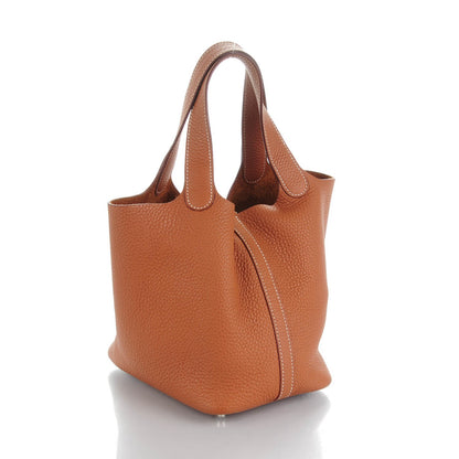 Hermes Taurillon Clemence Picotin Lock 18 PM Gold 3 of 7