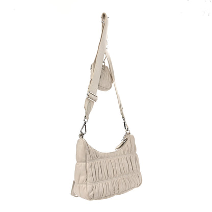 Prada Nappa Gaufre Re-Edition 2005 Shoulder Bag Talco 3 of 13