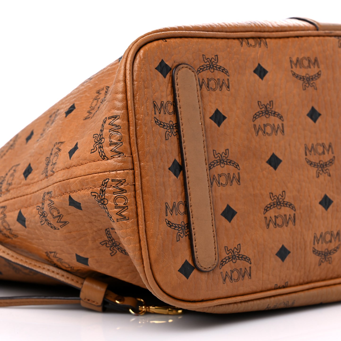 Visetos Medium Liz Reversible Shopper Tote Cognac