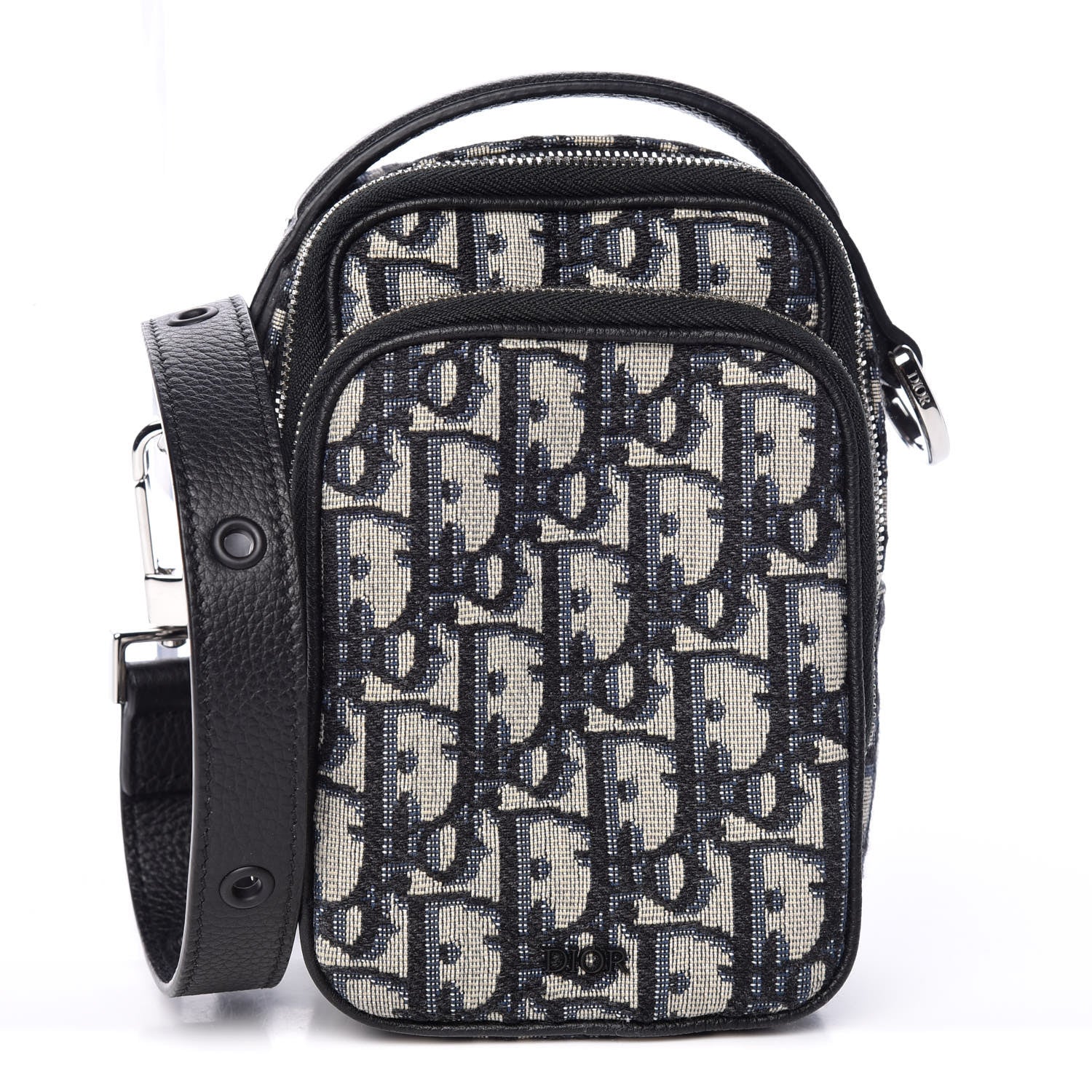 Christian Dior Oblique Crossbody Bag Blue 1 of 9