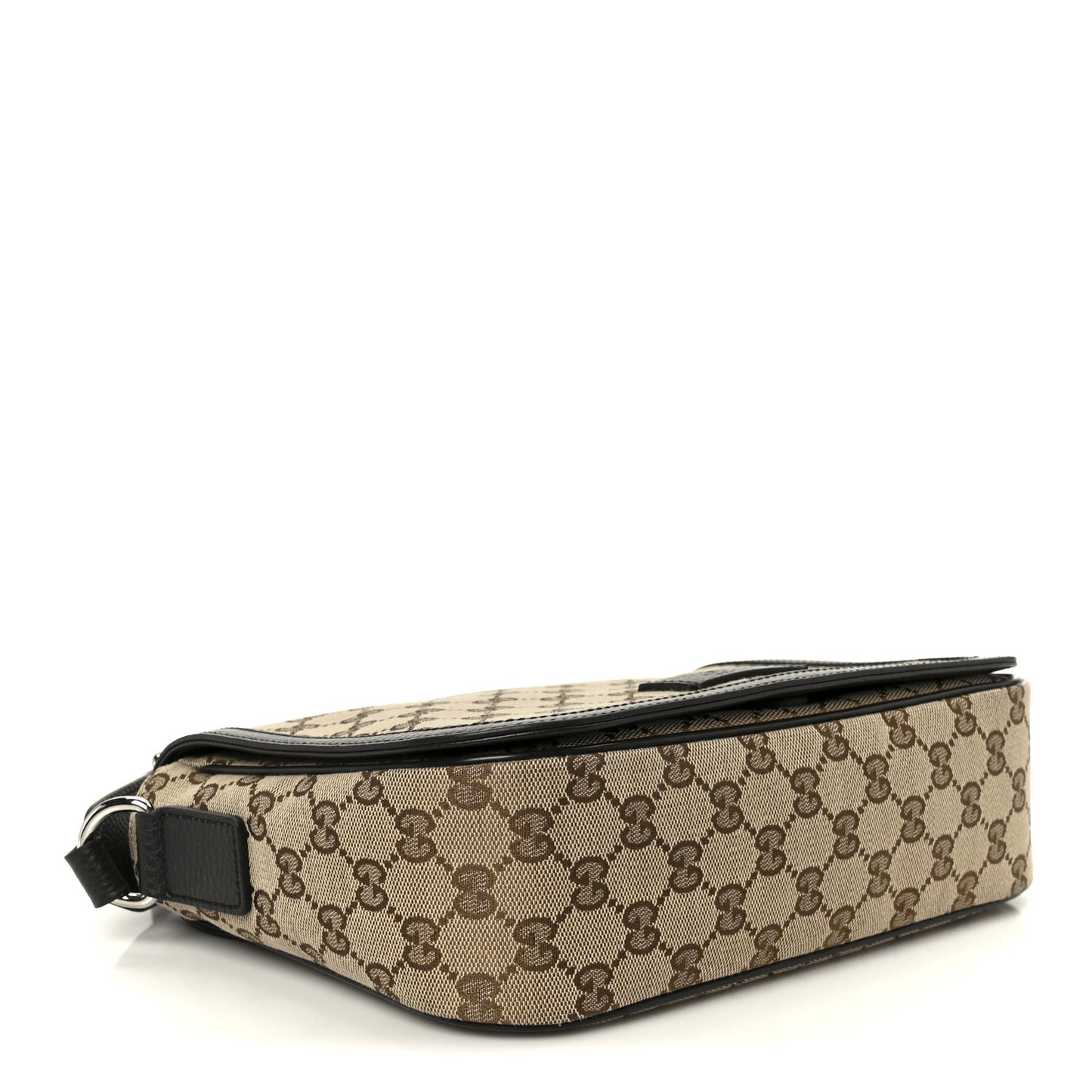 Monogram Flap Messenger Bag Beige Dark Brown