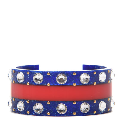 Gucci Crystal Web Cuff 18 Blue 1 of 5