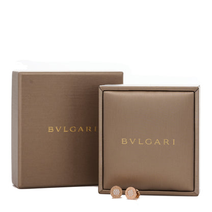 Bulgari 18K Rose Gold Diamond BVLGARI BVLGARI Stud Earrings 4 of 5