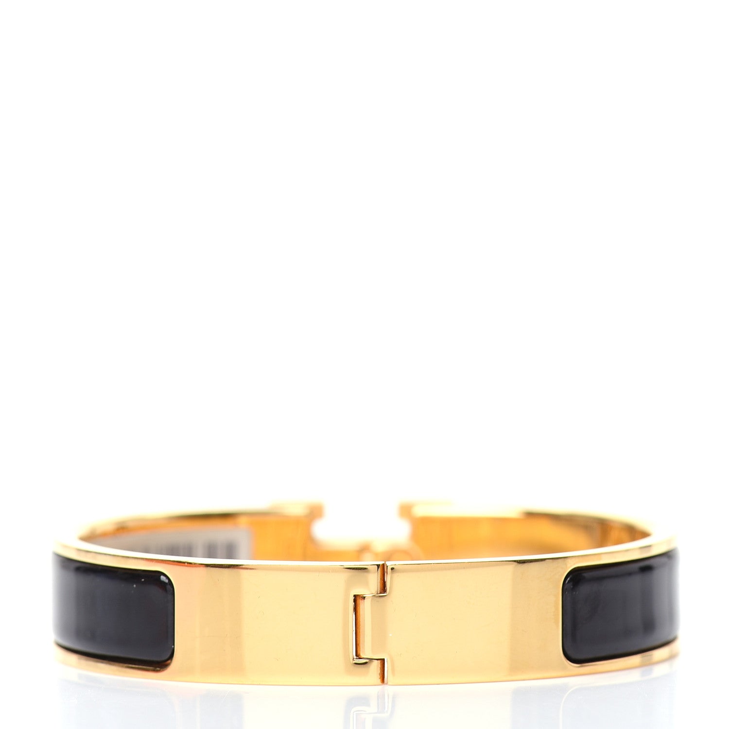 Hermes Enamel Narrow Clic Clac H Bracelet PM Black 3 of 5