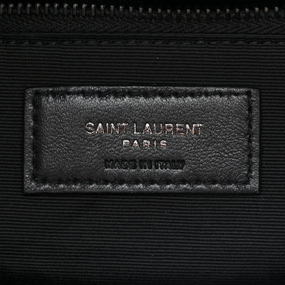Saint Laurent Calfskin Quilted Toy Loulou Puffer Monogram Monochrome Chain Satchel Black 7 of 12