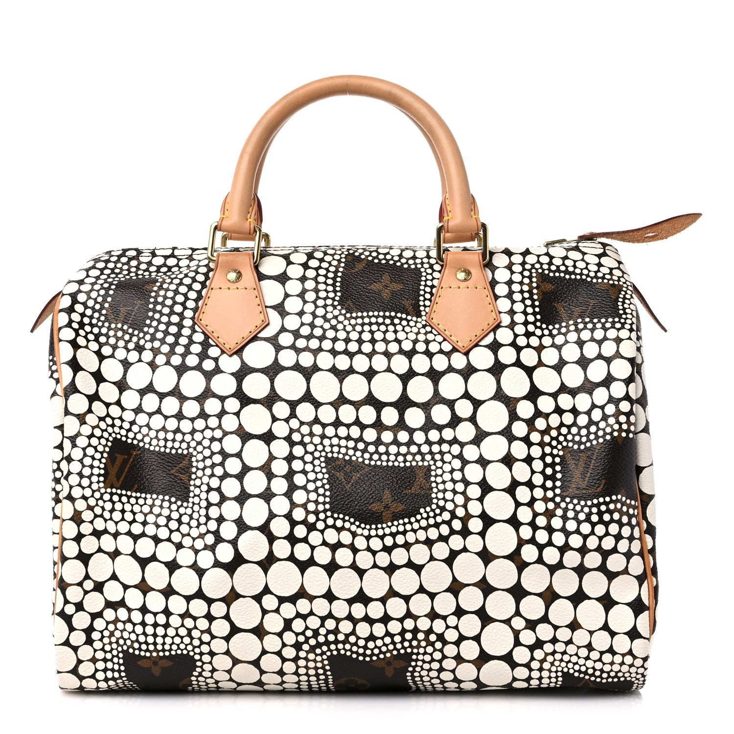 Louis Vuitton Monogram Kusama Town Speedy 30 White 1 of 13