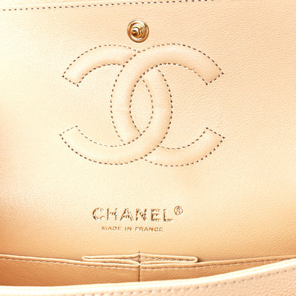 Chanel Caviar Quilted Medium Double Flap Beige 6 of 12
