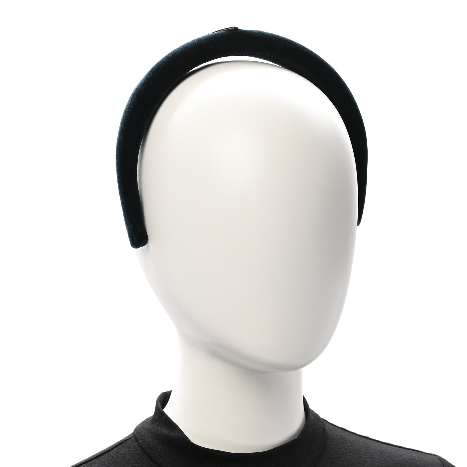 Prada Velvet Headband Petrolio 2 of 6