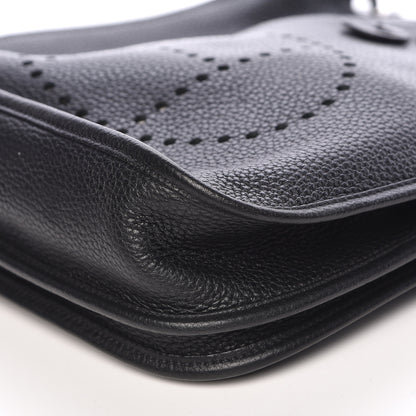 Hermes Taurillon Clemence Evelyne III PM Black 9 of 10