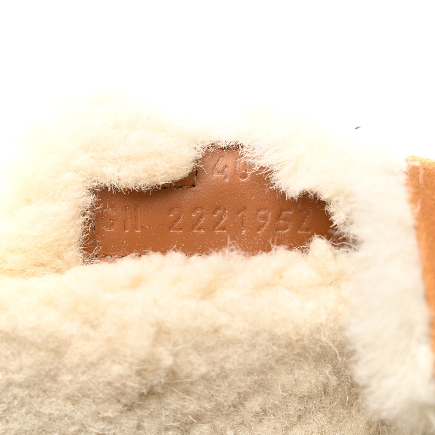 Suede Goatskin Woolskin Womens Chypre Sandals 40 Golden Beige