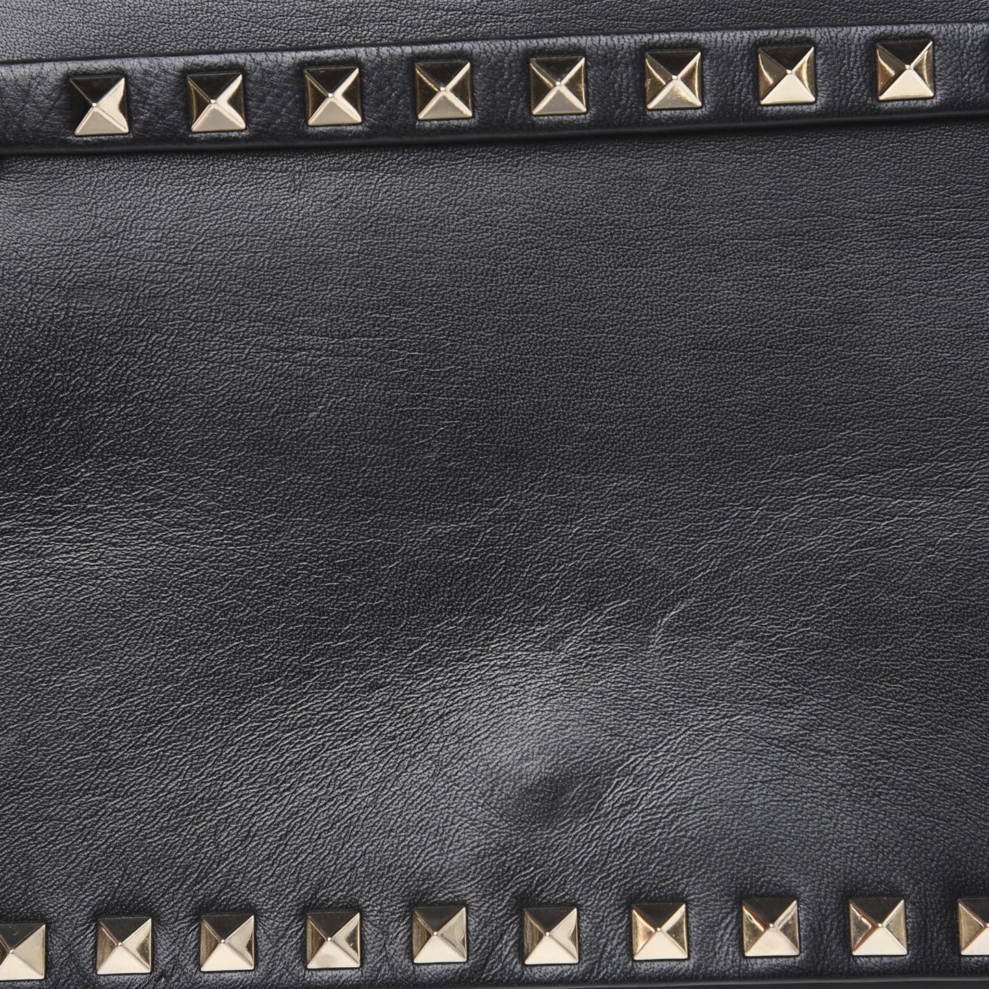 Nappa Rockstud Wristlet Clutch Black