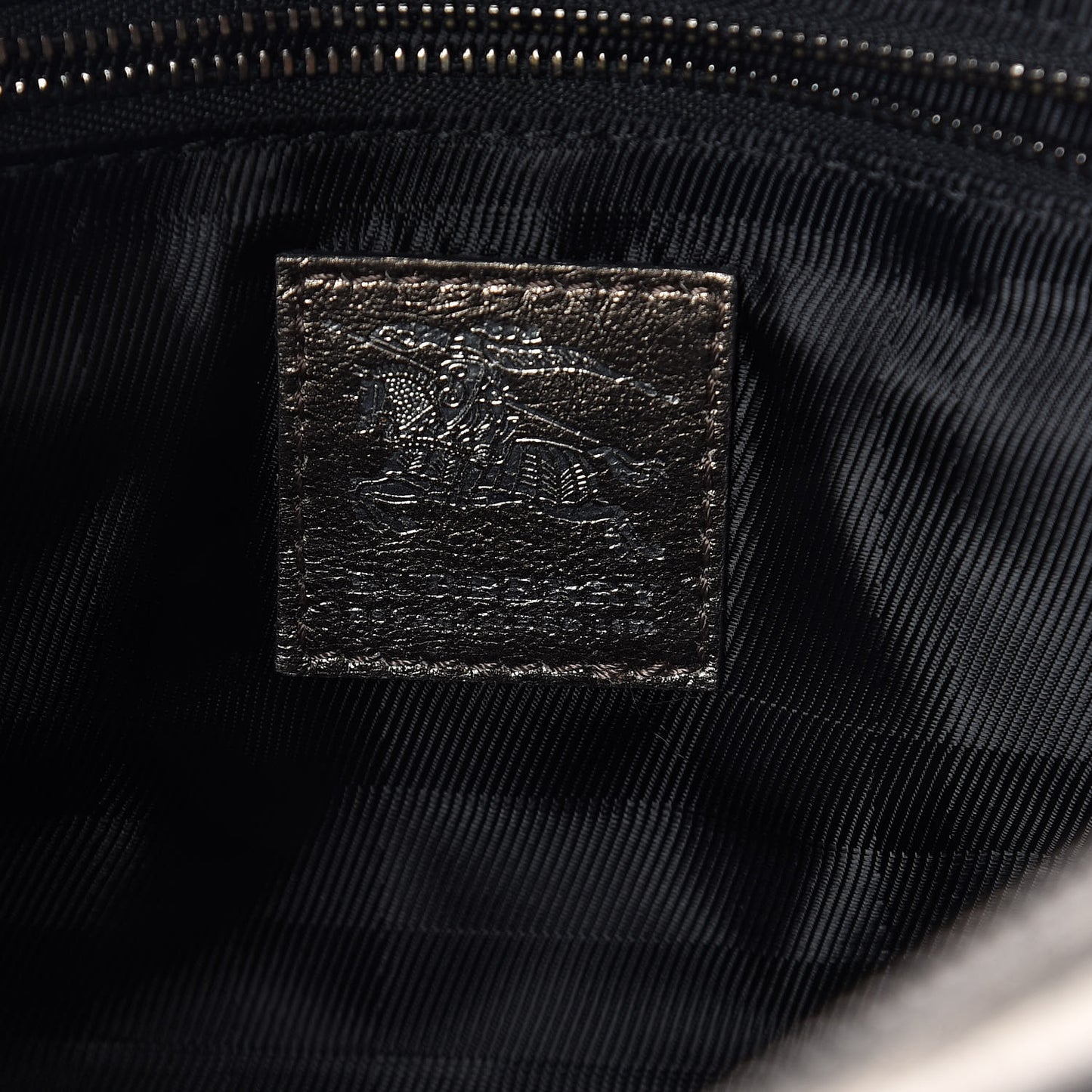 Metallic Calfskin Quilted Mini Manor Tote Pewter