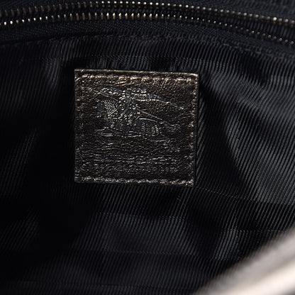 Burberry Metallic Calfskin Quilted Mini Manor Tote Pewter 6 of 11