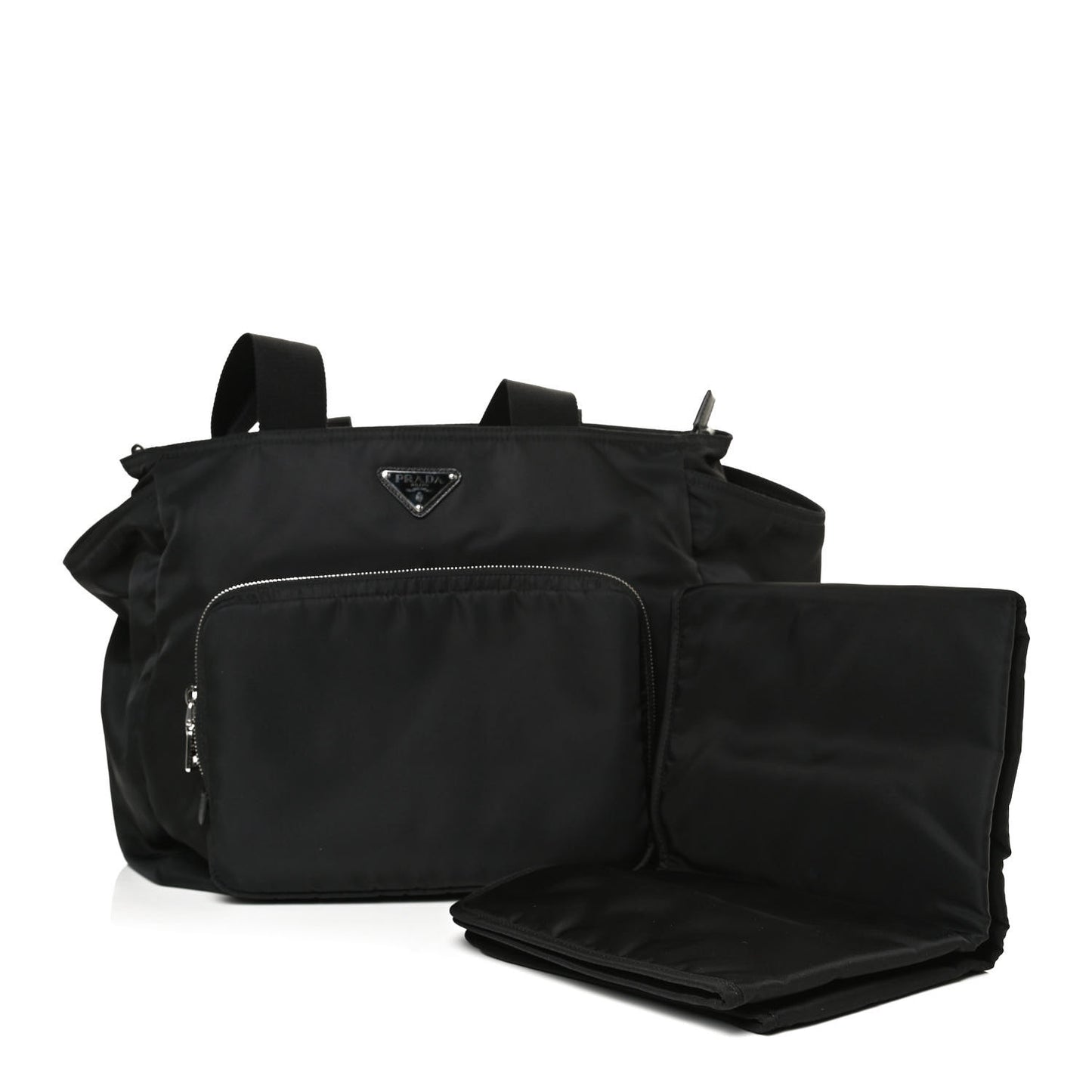 Nylon Vela Baby Bag Black