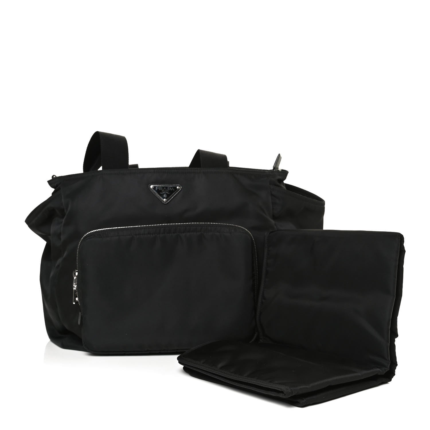 Prada Nylon Vela Baby Bag Black 4 of 12