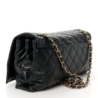 Chanel Calfskin Quilted Jumbo Soft Elegance Flap Black 3 of 13
