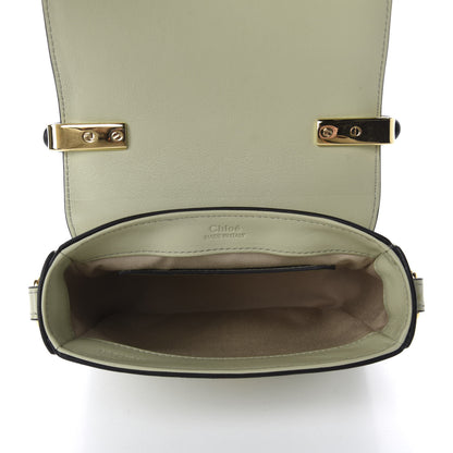 Chloe Calfskin Crocodile Embossed Mini C Double Carry Light Eucalyptus 5 of 9